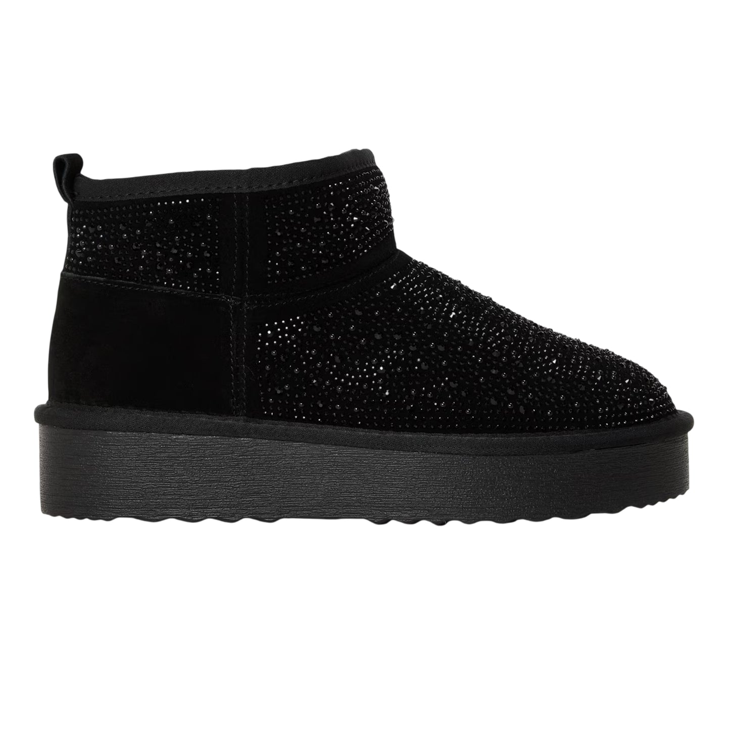 Black - Front - Steve Madden Womens-Ladies Clydes Suede Platform Boots