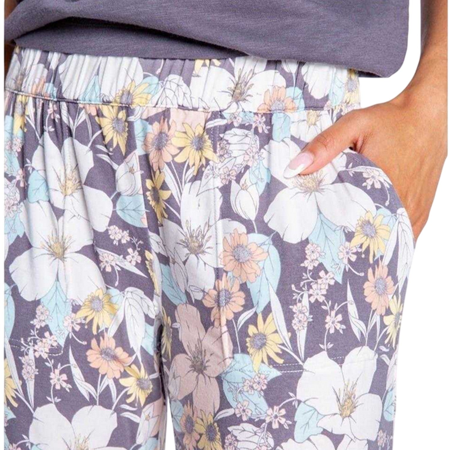 Multicoloured - Side - PJ Salvage Womens-Ladies Dreams Floral Lounge Pants