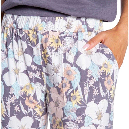 Multicoloured - Side - PJ Salvage Womens-Ladies Dreams Floral Lounge Pants