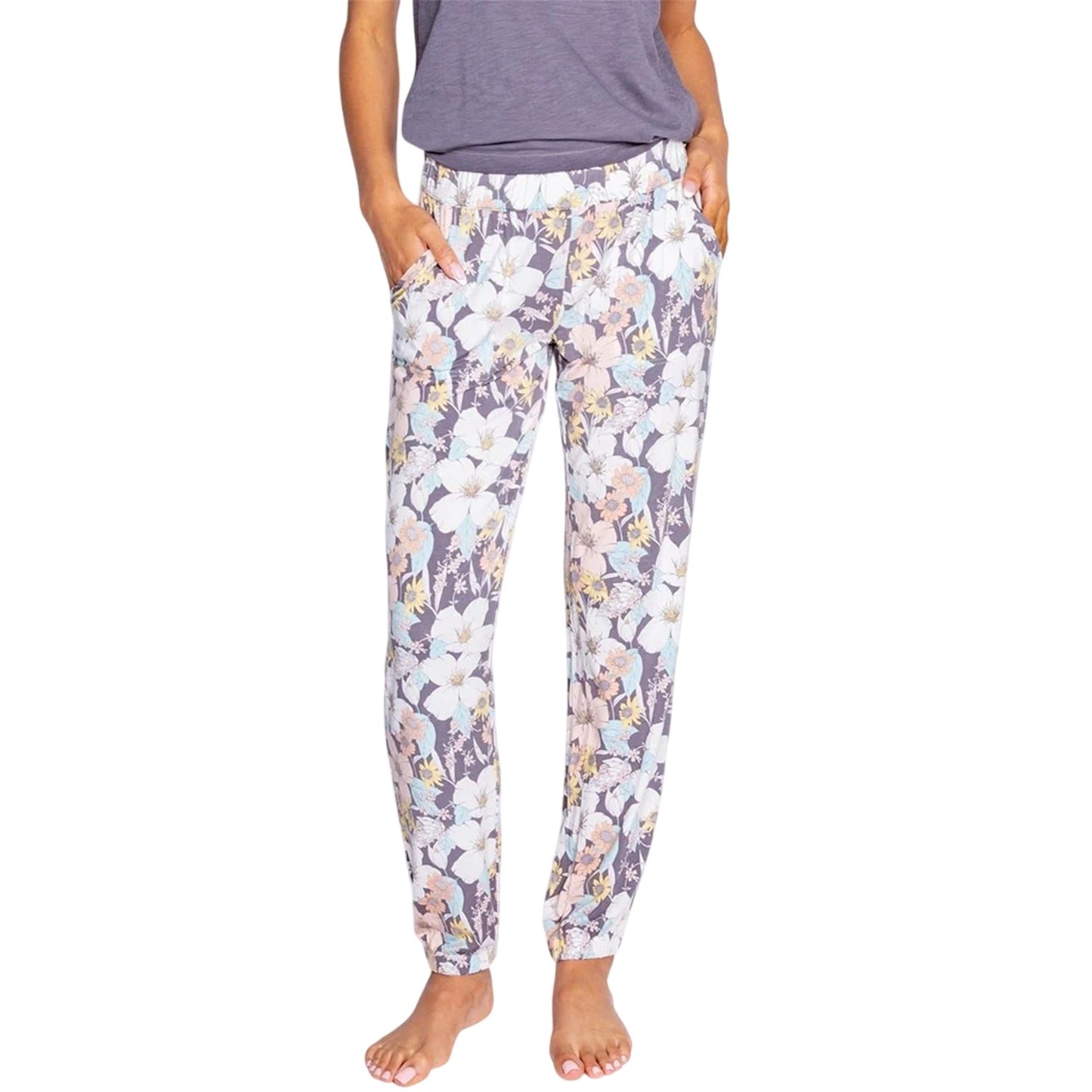 Multicoloured - Front - PJ Salvage Womens-Ladies Dreams Floral Lounge Pants