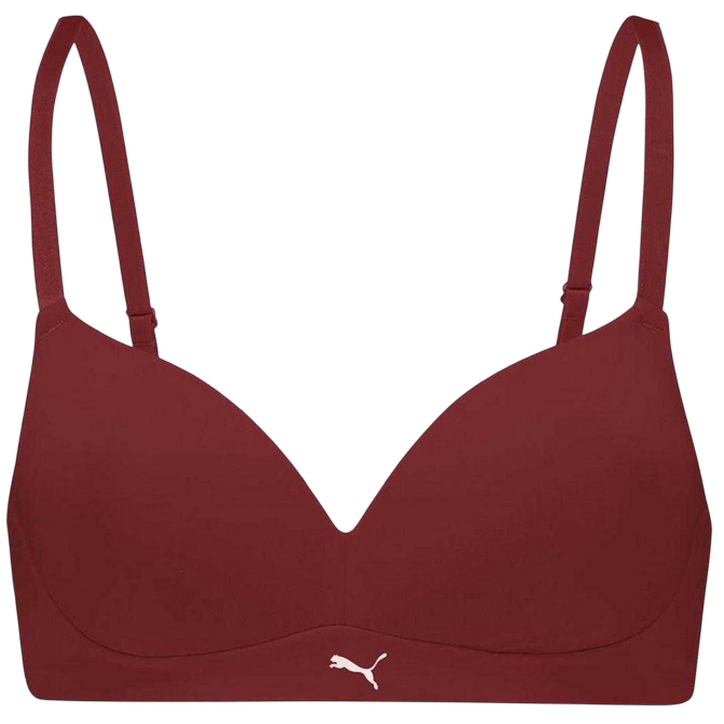 Burgundy - Front - Puma Womens-Ladies Lined Soft Bralette