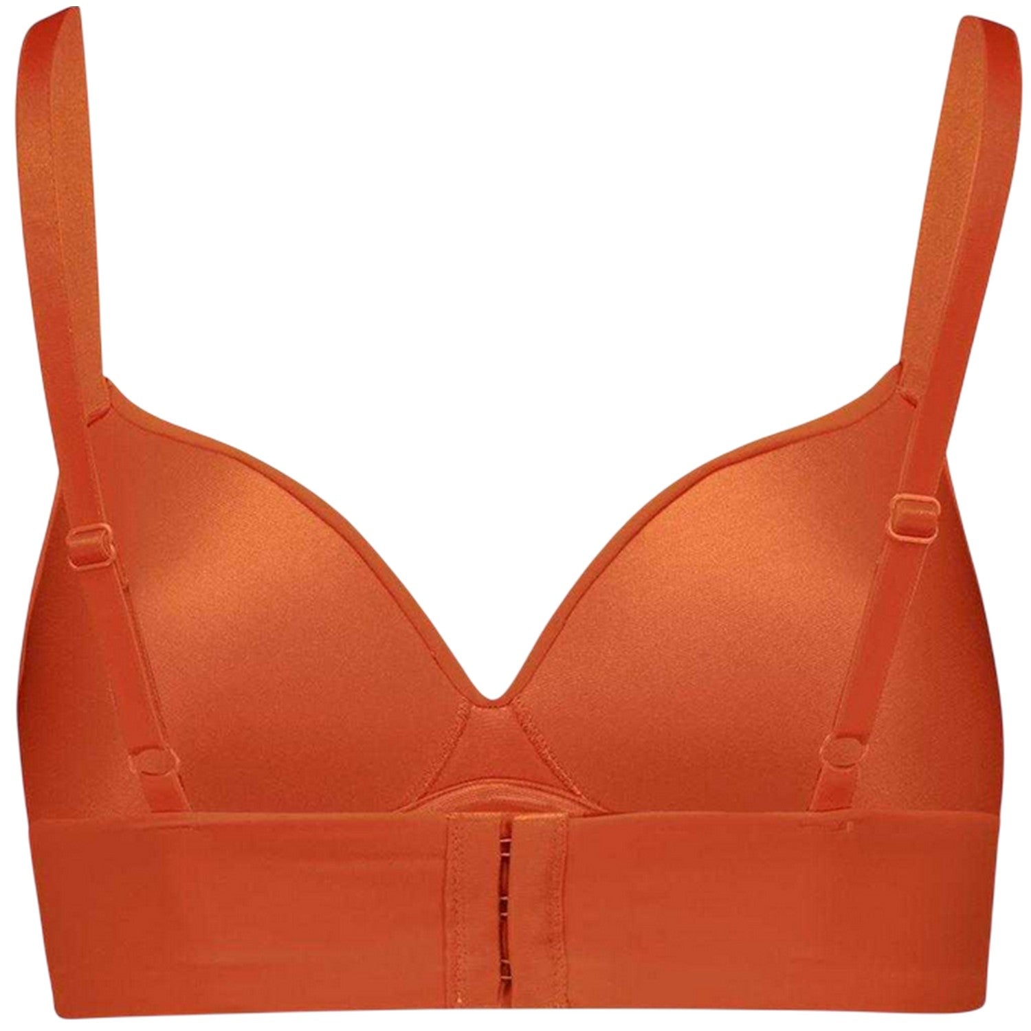 Flame Orange - Back - Puma Womens-Ladies Lined Soft Bralette