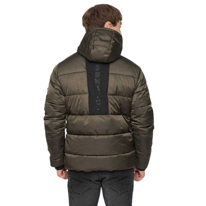 Green - Back - Crosshatch Mens Jacket