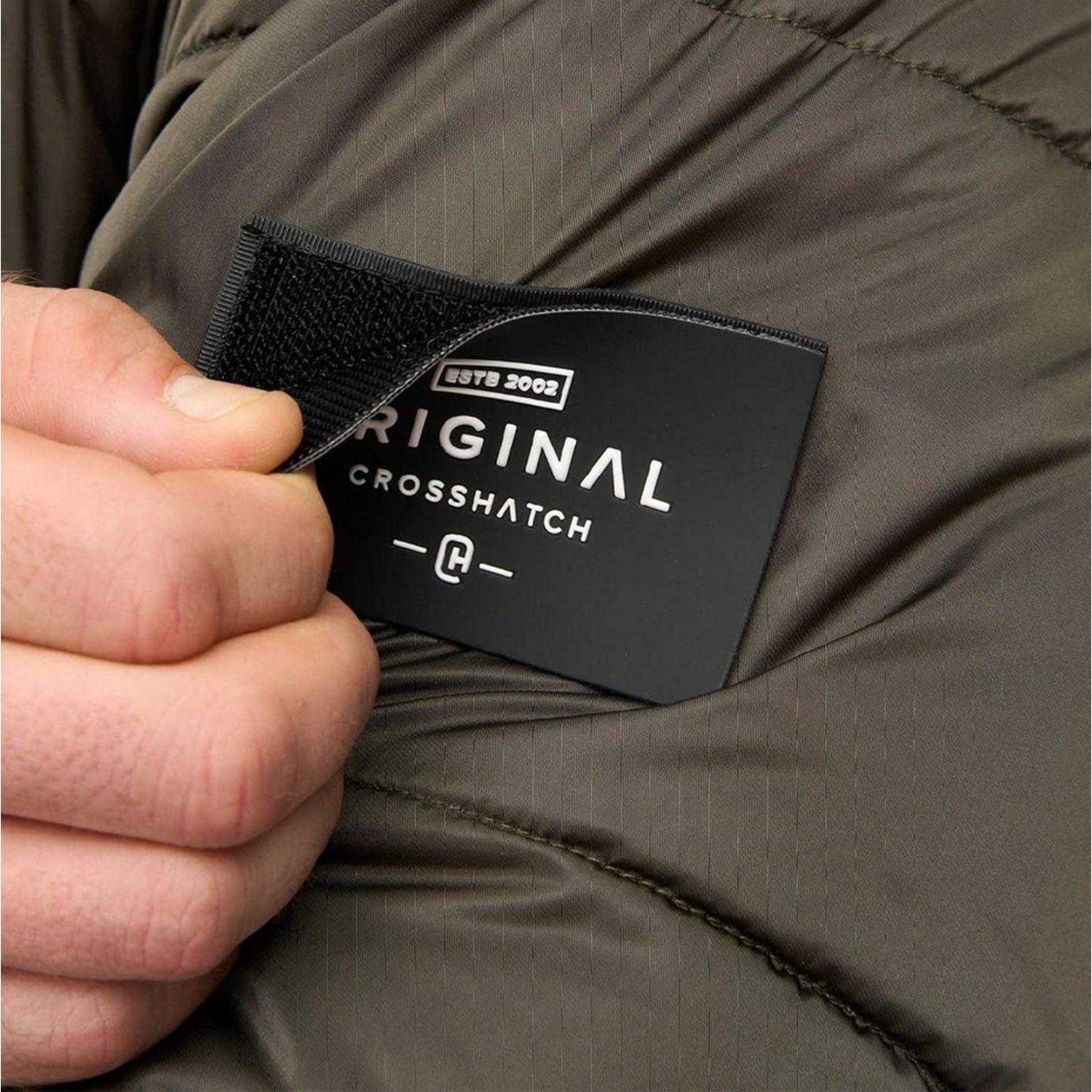 Green - Side - Crosshatch Mens Jacket