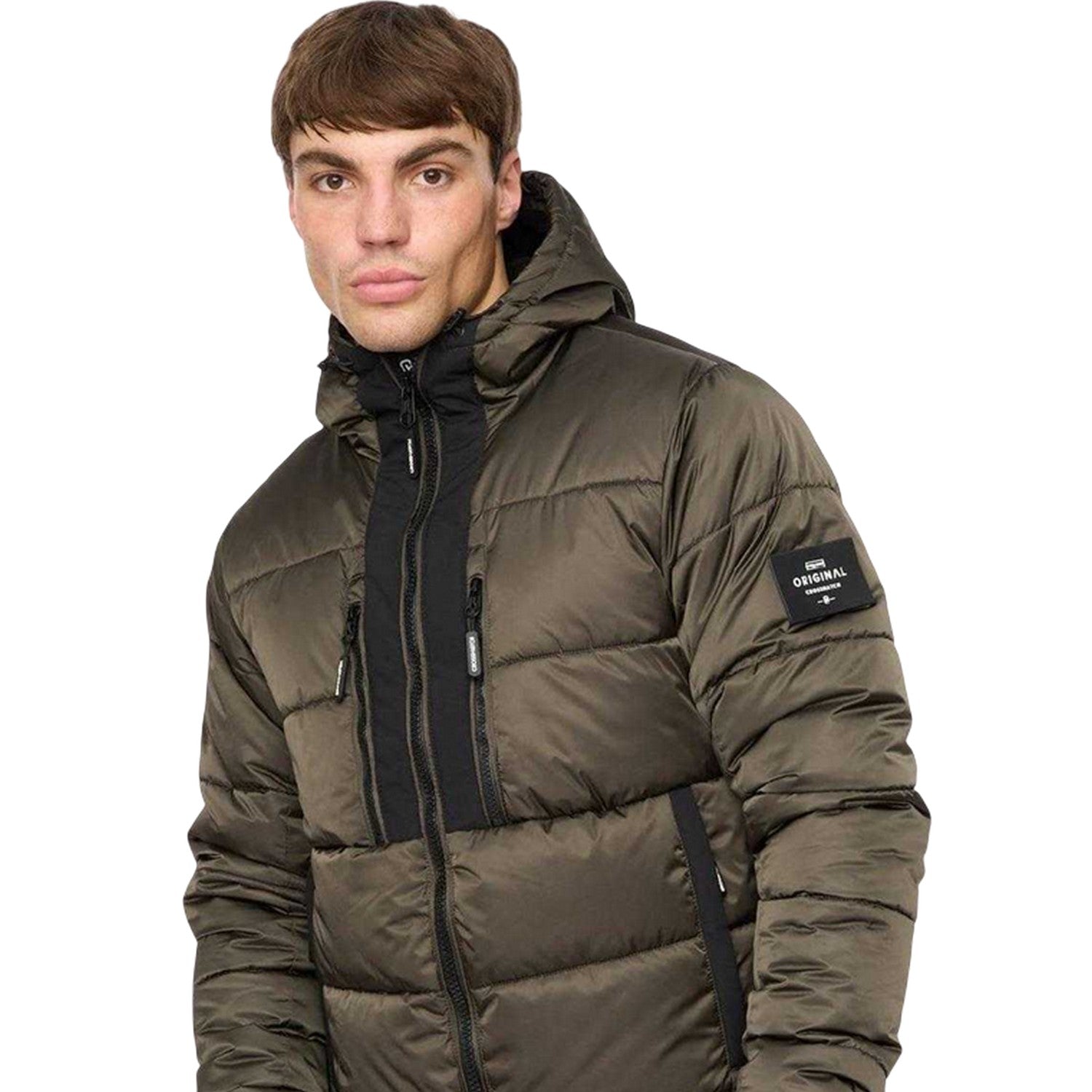 Green - Lifestyle - Crosshatch Mens Jacket