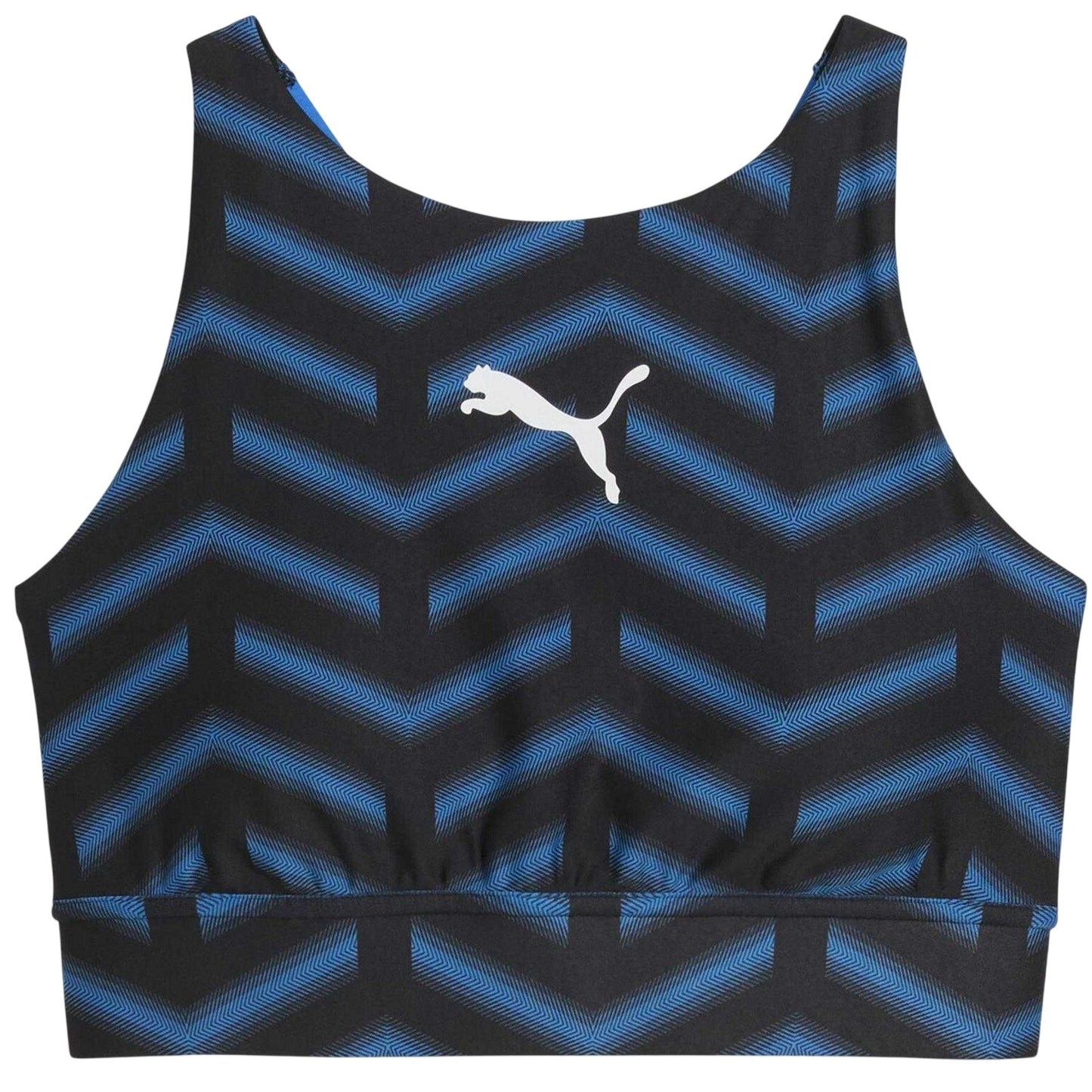 Black-Blue - Front - Puma Womens-Ladies Individualblaze Eversculpt Sports Bra