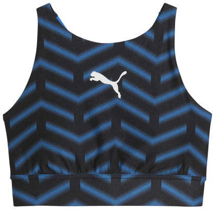 Black-Blue - Front - Puma Womens-Ladies Individualblaze Eversculpt Sports Bra