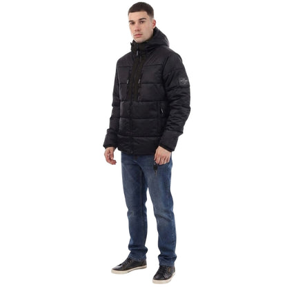 Blue - Pack Shot - Crosshatch Mens Polyester Padded Jacket