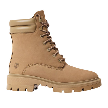 Taupe Grey - Front - Timberland Womens-Ladies Leather Lace Up Ankle Boots
