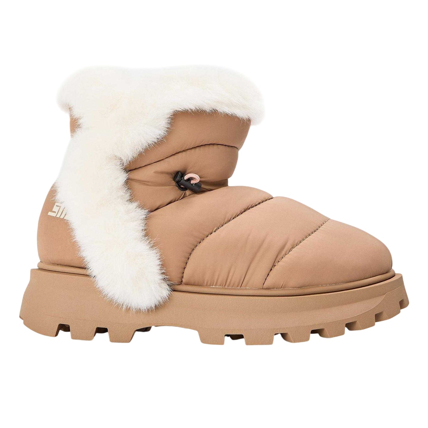 Tan - Front - Steve Madden Womens-Ladies Frostee Sheepskin Boots