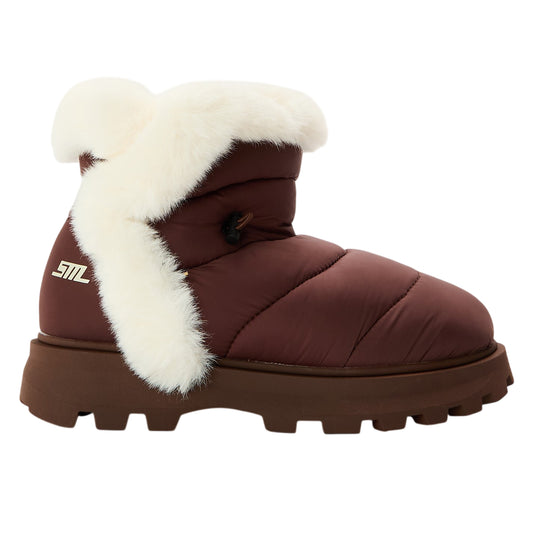 Brown - Front - Steve Madden Womens-Ladies Frostee Sheepskin Boots