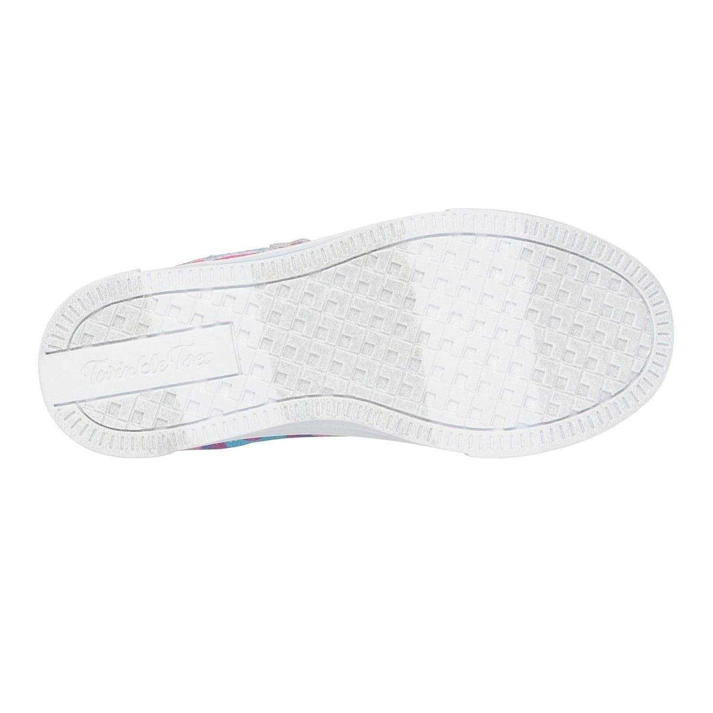 Multicoloured - Lifestyle - Skechers Childrens-Kids Twinkle Sparks Graphic Print Low Flat Trainers