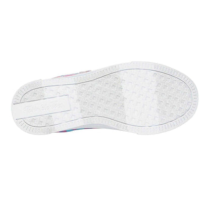 Multicoloured - Lifestyle - Skechers Childrens-Kids Twinkle Sparks Graphic Print Low Flat Trainers