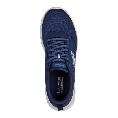 Navy-Red - Side - Skechers Mens Go Walk 8 Trainers