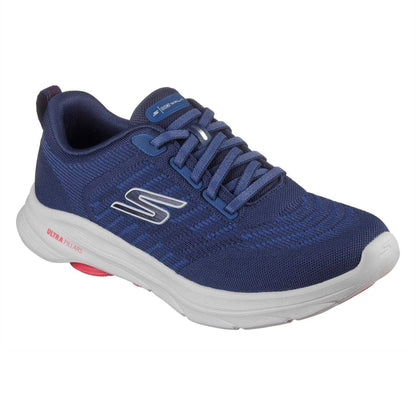 Navy-Red - Pack Shot - Skechers Mens Go Walk 8 Trainers