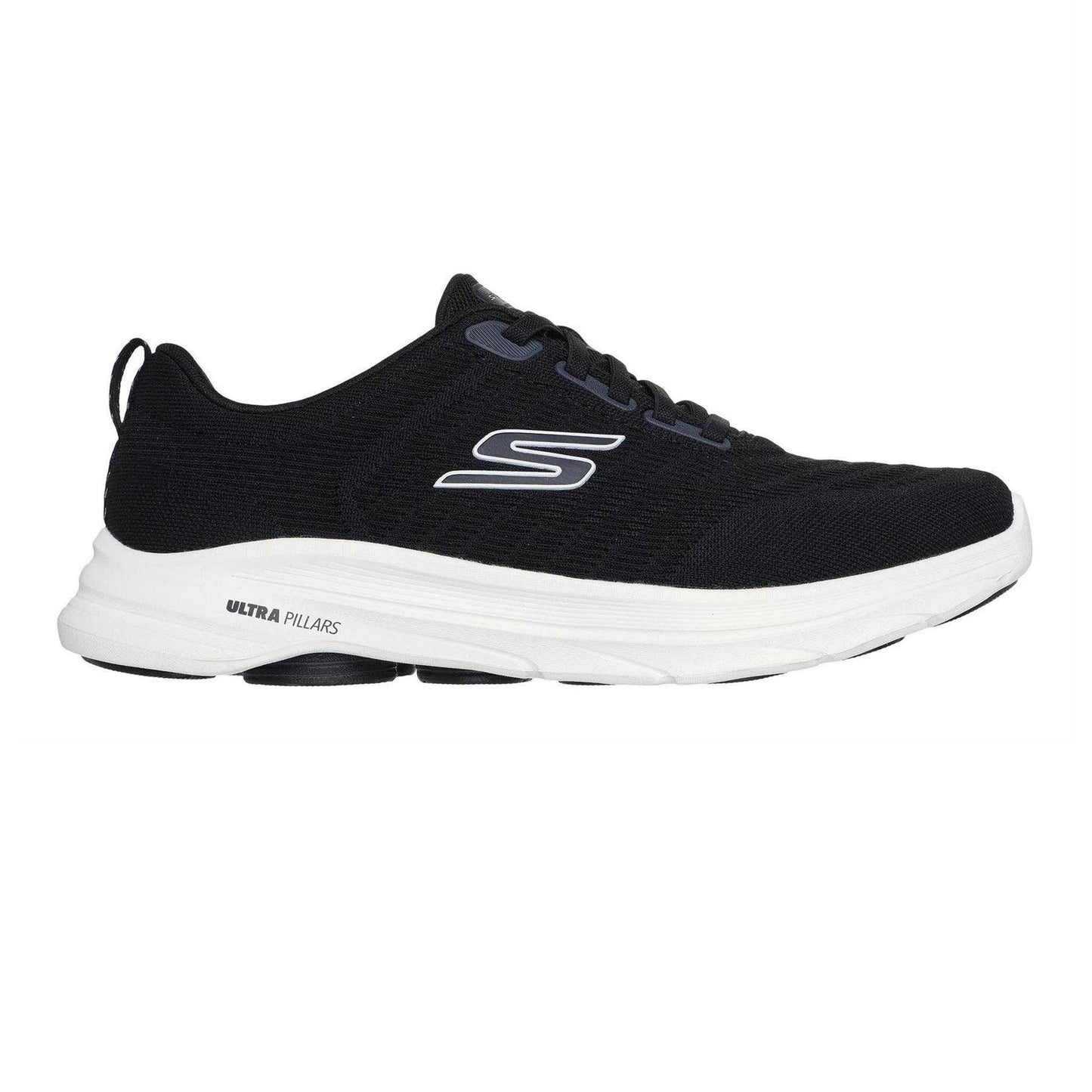 Black-White - Front - Skechers Mens Go Walk 8 Trainers