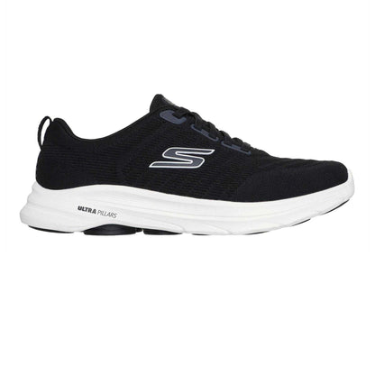 Black-White - Front - Skechers Mens Go Walk 8 Trainers