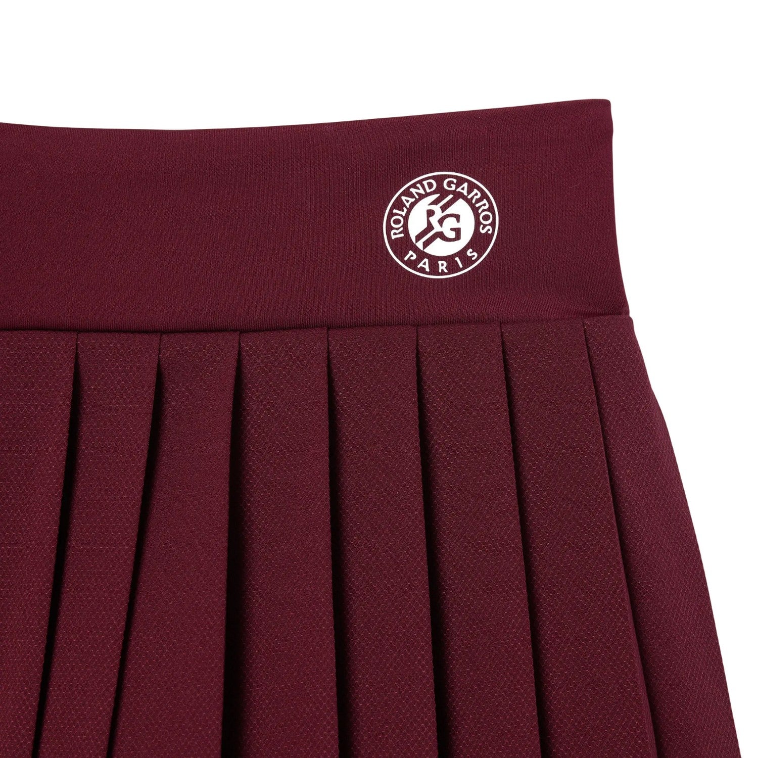 Purple - Side - Lacoste Womens-Ladies Roland Garros Edition Sports Pleated Tennis Shorts
