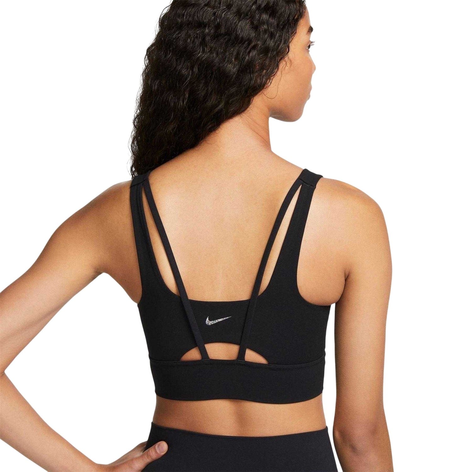 Black-Sail - Back - Nike Womens-Ladies Dri-FIT Non-Wired Sports Bra