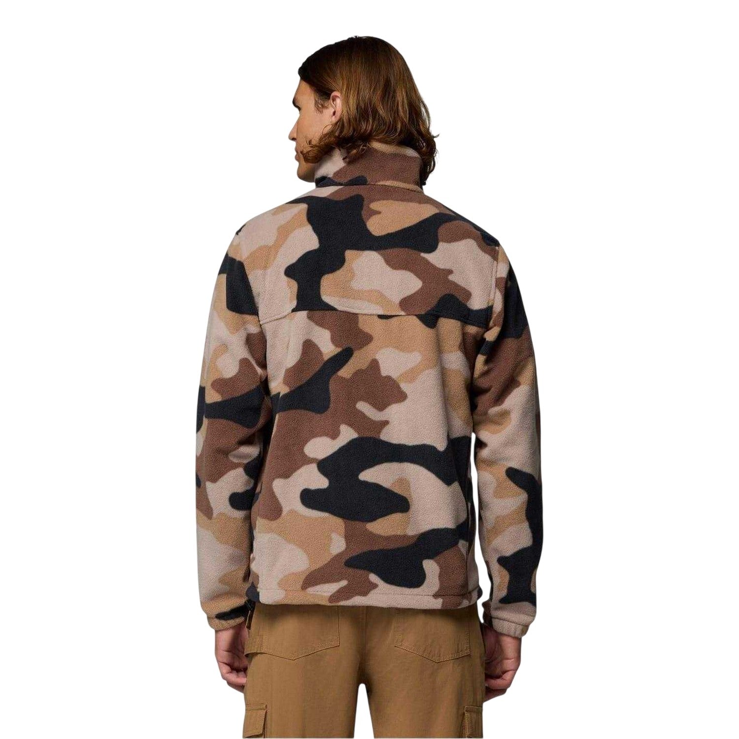 Brown Camo - Back - Columbia Mens Mountain Fleece Jacket