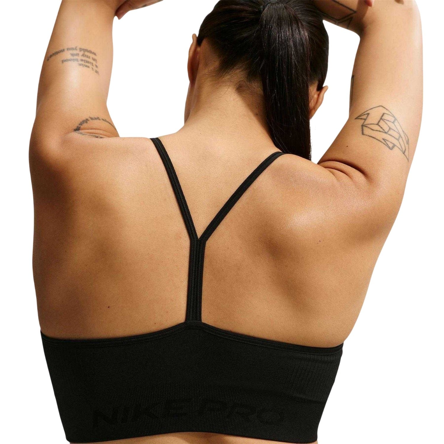 Black - Lifestyle - Nike Womens-Ladies Pro Padded Seamless Sports Bra