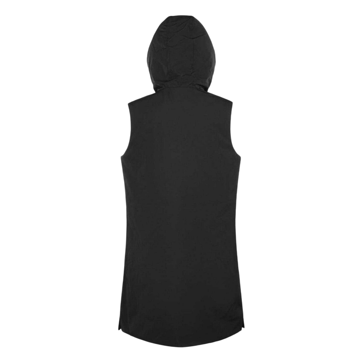 Black - Back - Museum Womens-Ladies Hooded Reversible Gilet