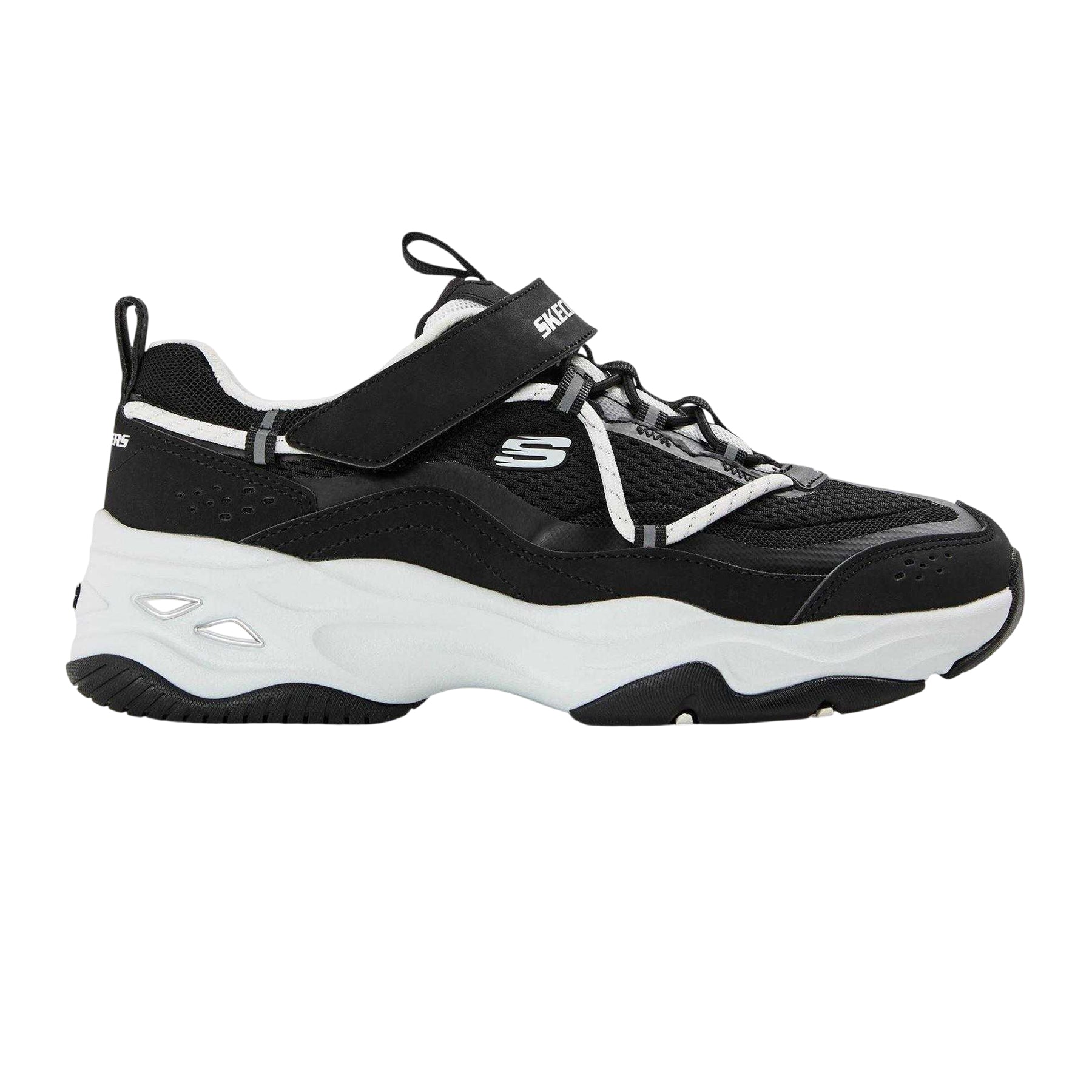 Black-White - Front - Skechers Childrens-Kids D´Lites 4.0 Trainers