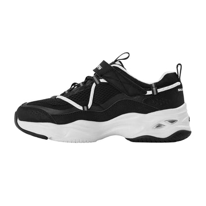 Black-White - Back - Skechers Childrens-Kids D´Lites 4.0 Trainers