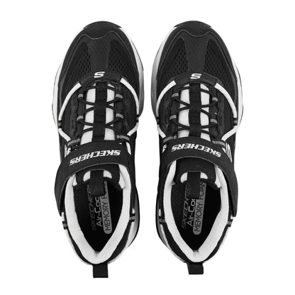 Black-White - Lifestyle - Skechers Childrens-Kids D´Lites 4.0 Trainers
