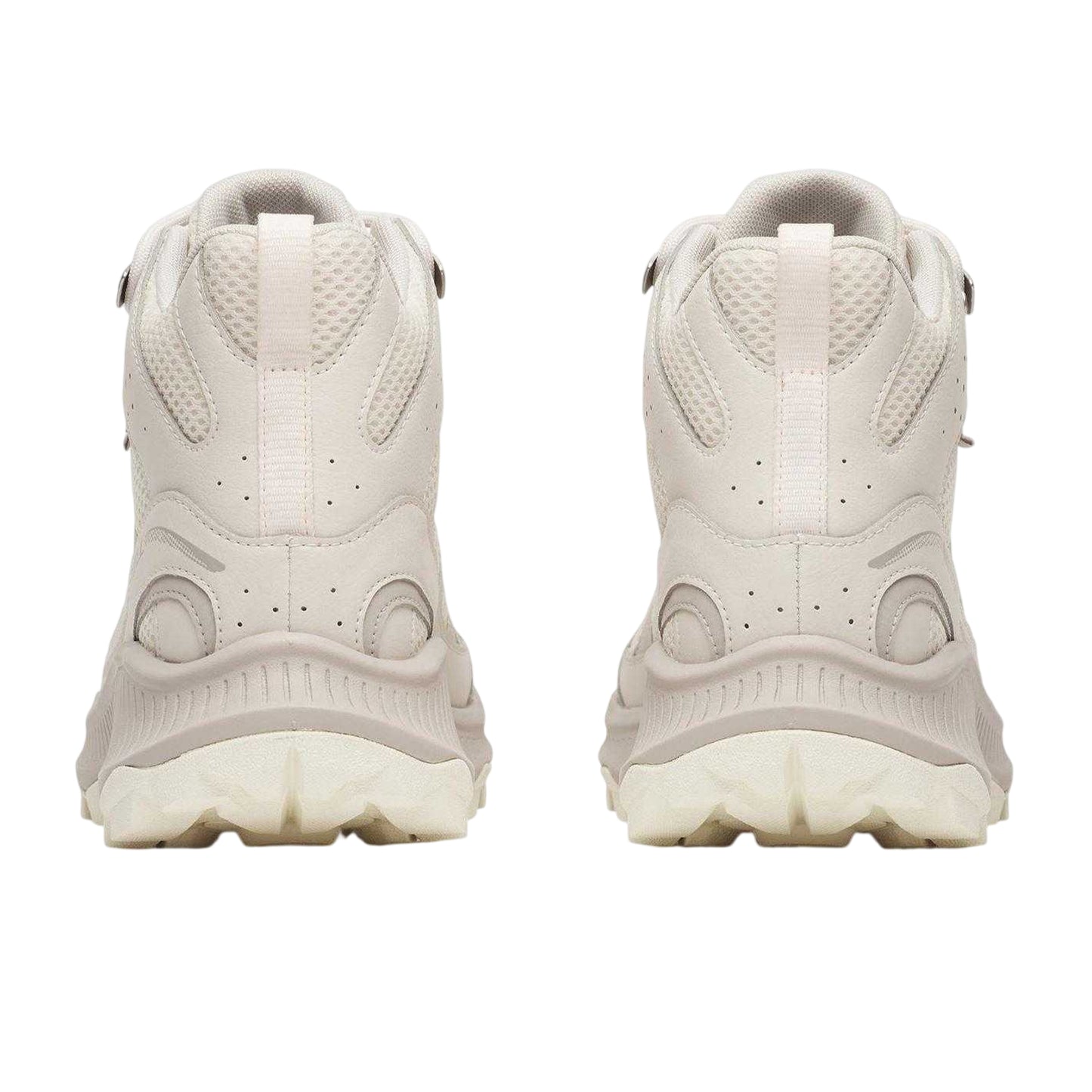 Eggshell - Back - Merrell Womens-Ladies Leather Waterproof Hiking Boots