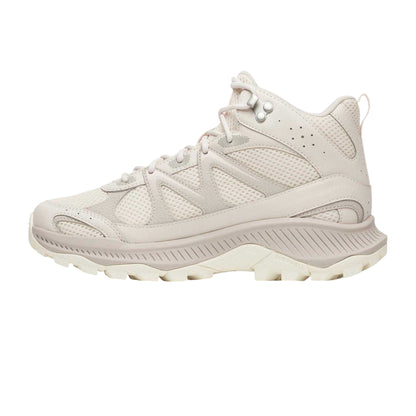 Eggshell - Side - Merrell Womens-Ladies Leather Waterproof Hiking Boots