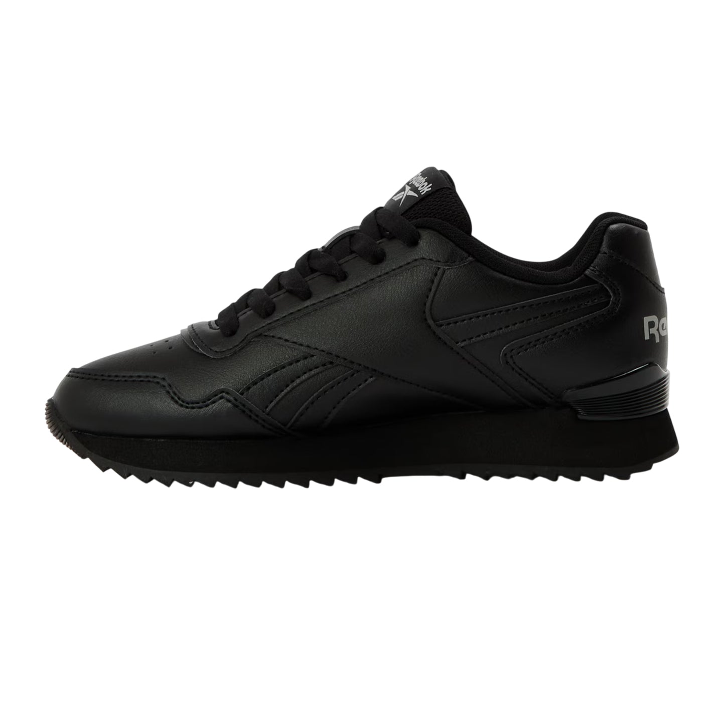 Triple Black - Back - Reebok Childrens-Kids Glideripclip Vegan Leather Trainers