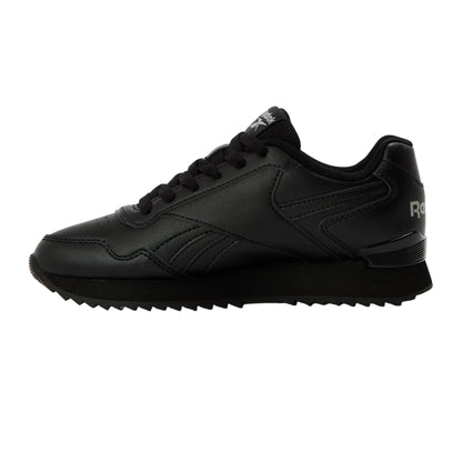 Triple Black - Back - Reebok Childrens-Kids Glideripclip Vegan Leather Trainers