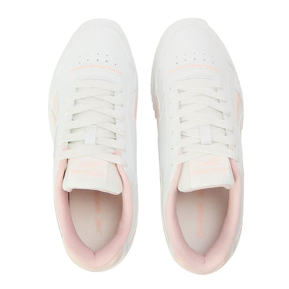 White-Pink - Lifestyle - Reebok Childrens-Kids Glideripclip Vegan Leather Trainers