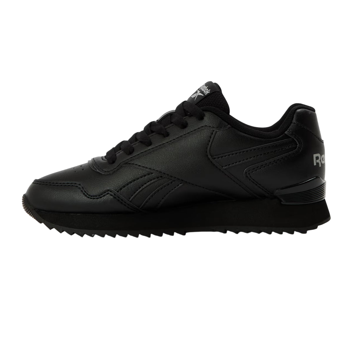 Triple Black - Back - Reebok Childrens-Kids Glideripclip Vegan Leather Trainers