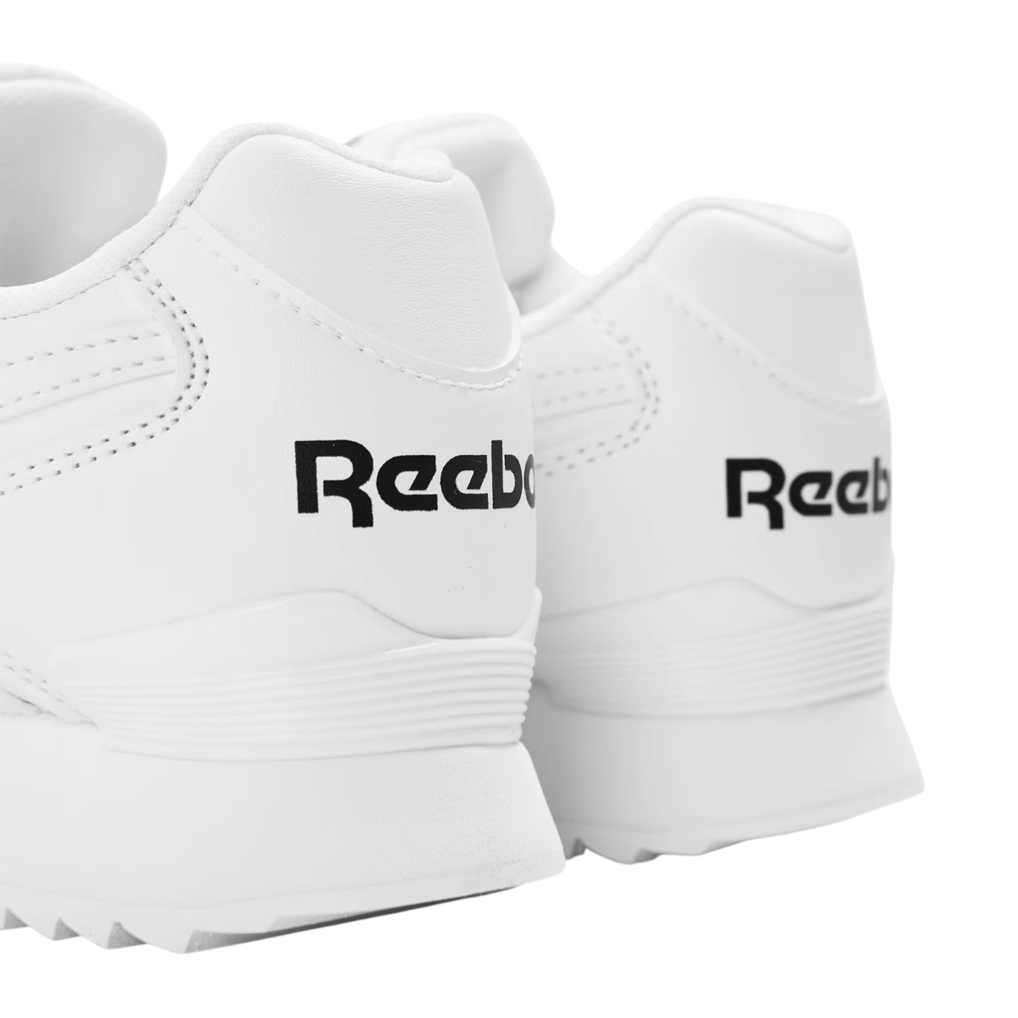 White - Back - Reebok Childrens-Kids Glideripclip Vegan Leather Trainers