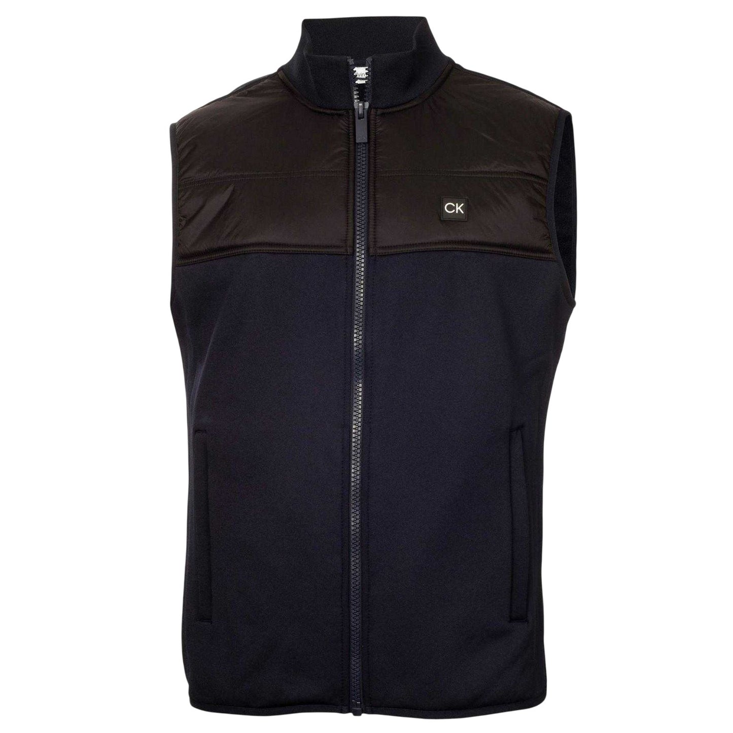 Navy - Front - Calvin Klein Mens Performance Hybrid Golf Gilet