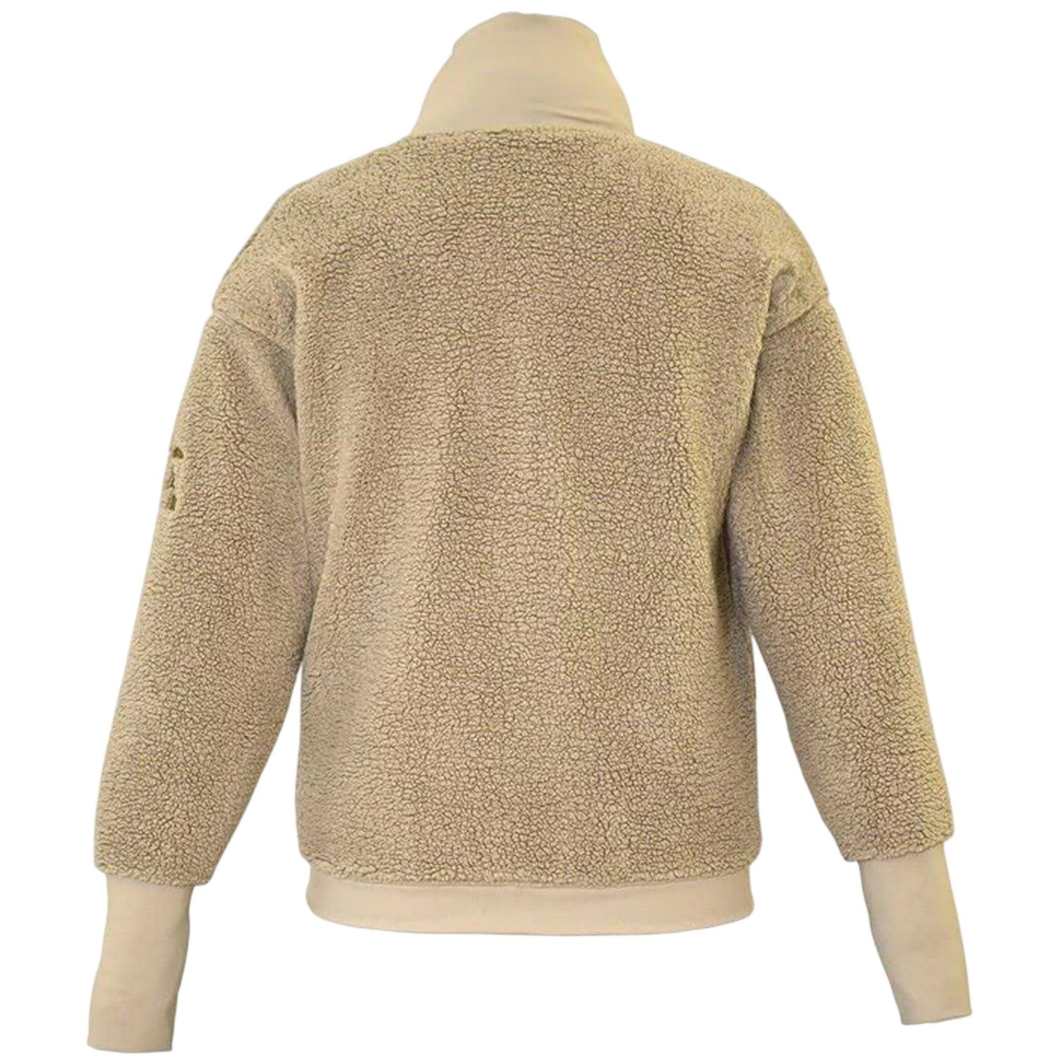 Sage - Back - Requisite Womens-Ladies Sherpa Fleece Long-Sleeved Jacket