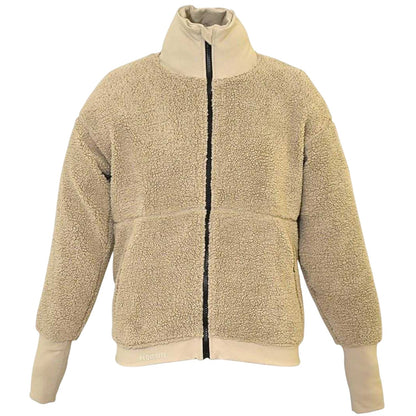 Sage - Front - Requisite Womens-Ladies Sherpa Fleece Long-Sleeved Jacket