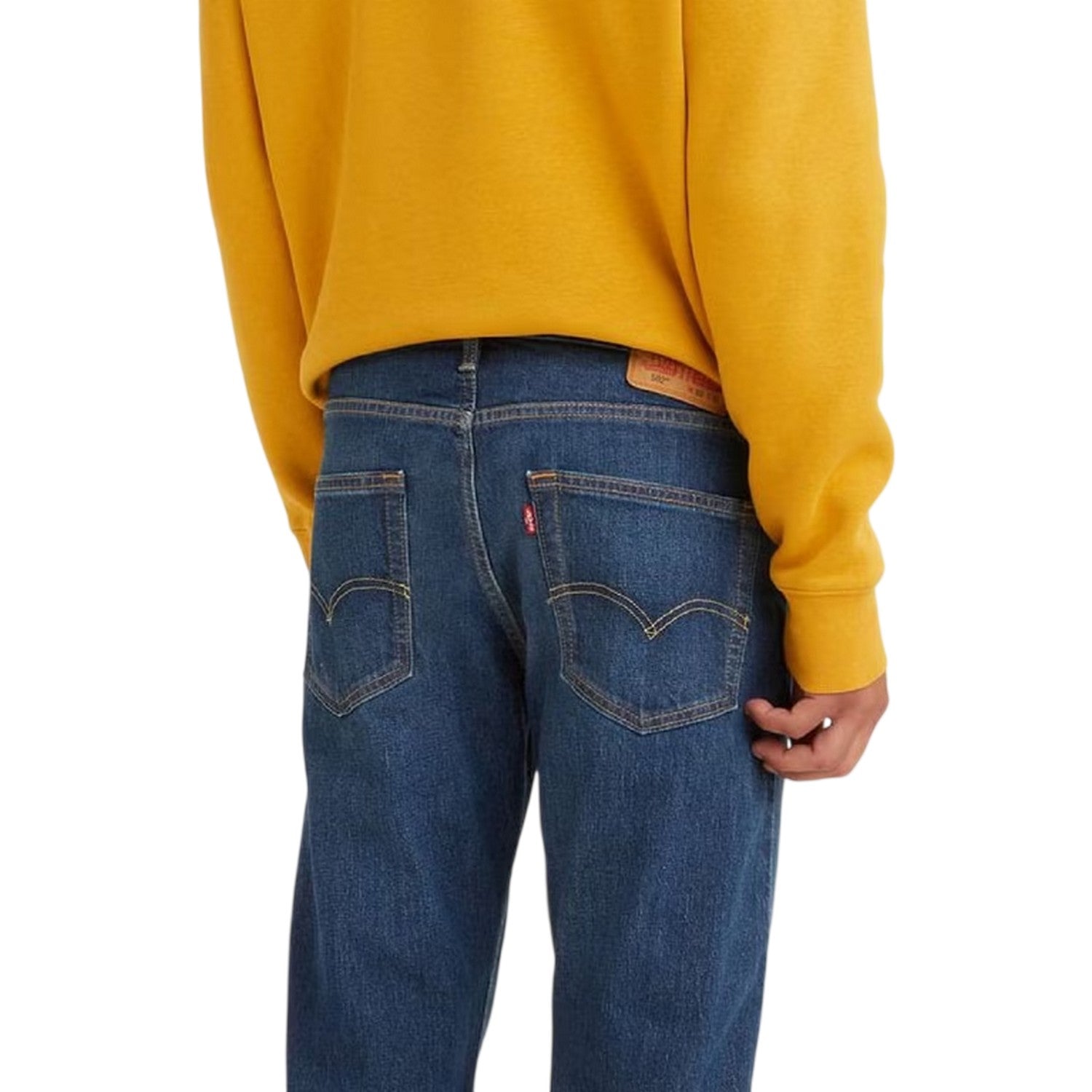 Sunset Down - Side - Levis Mens 502 Sky Denim 5 Pockets Tapered Jeans