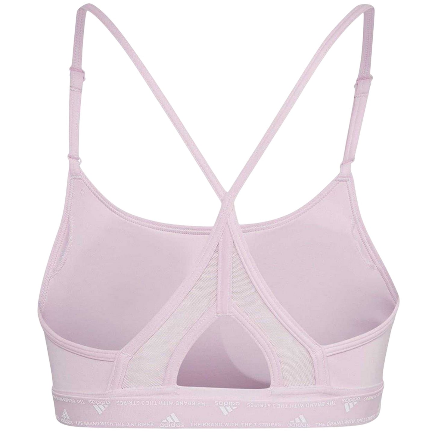 Pink - Back - Adidas Womens-Ladies Light Support Sports Bra