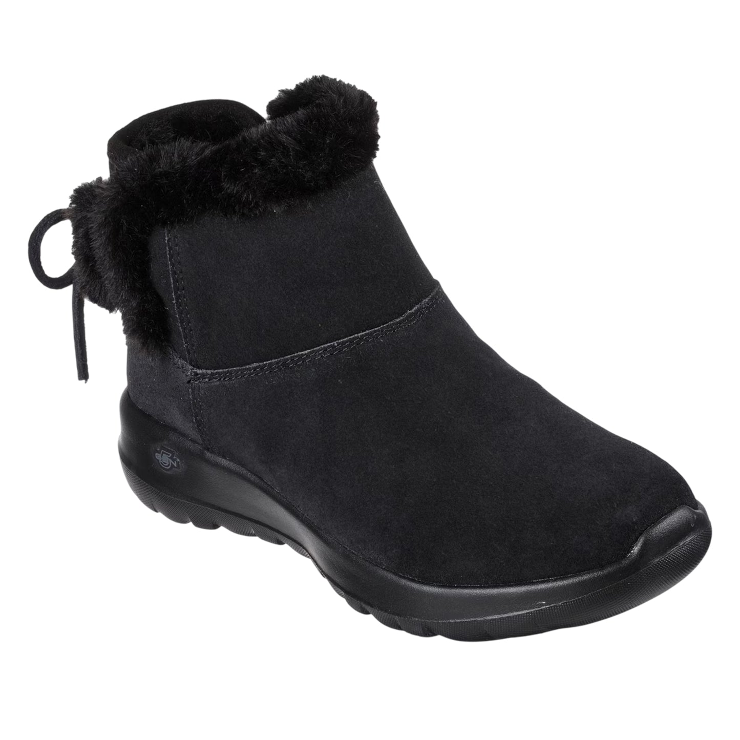 Black - Lifestyle - Skechers Womens-Ladies On The Go Suede Flat Ankle Boots