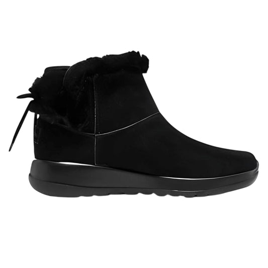 Black - Front - Skechers Womens-Ladies On The Go Suede Flat Ankle Boots