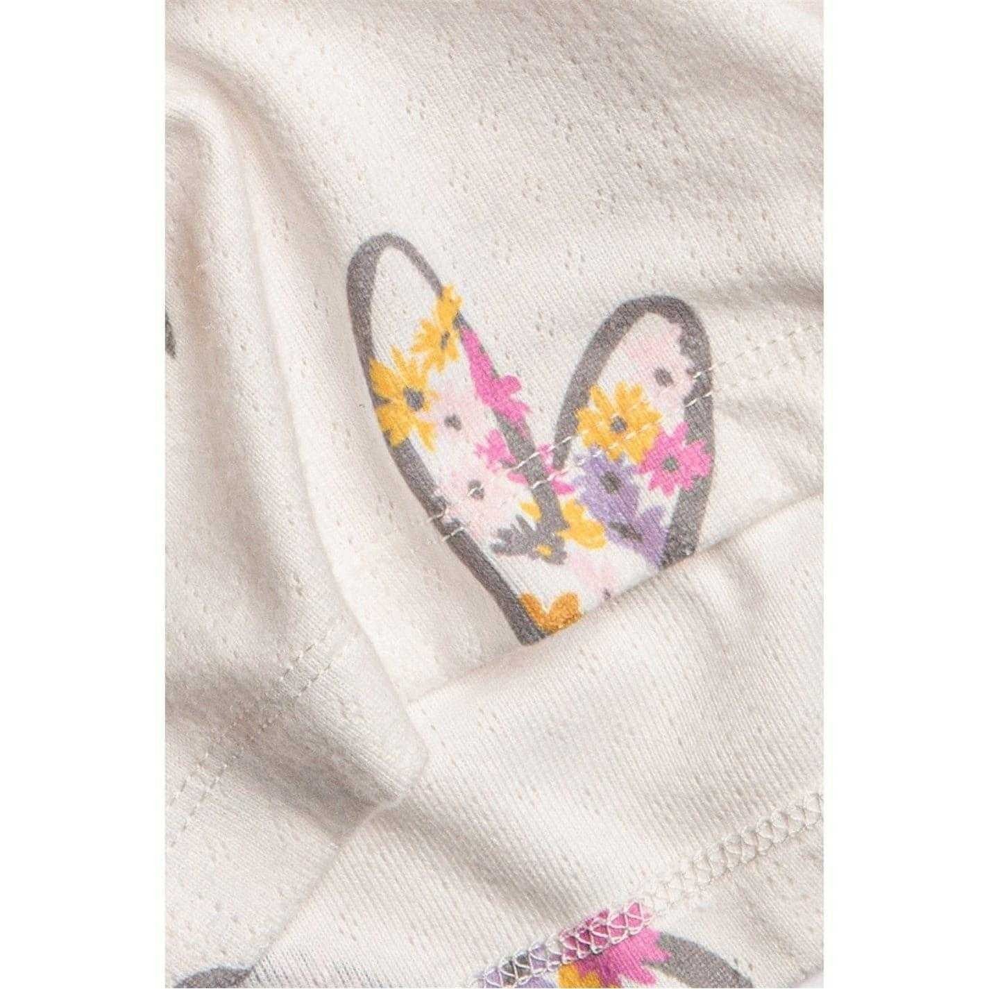 Off White - Side - PJ Salvage Womens-Ladies Hearts & Flowers Lounge Pants