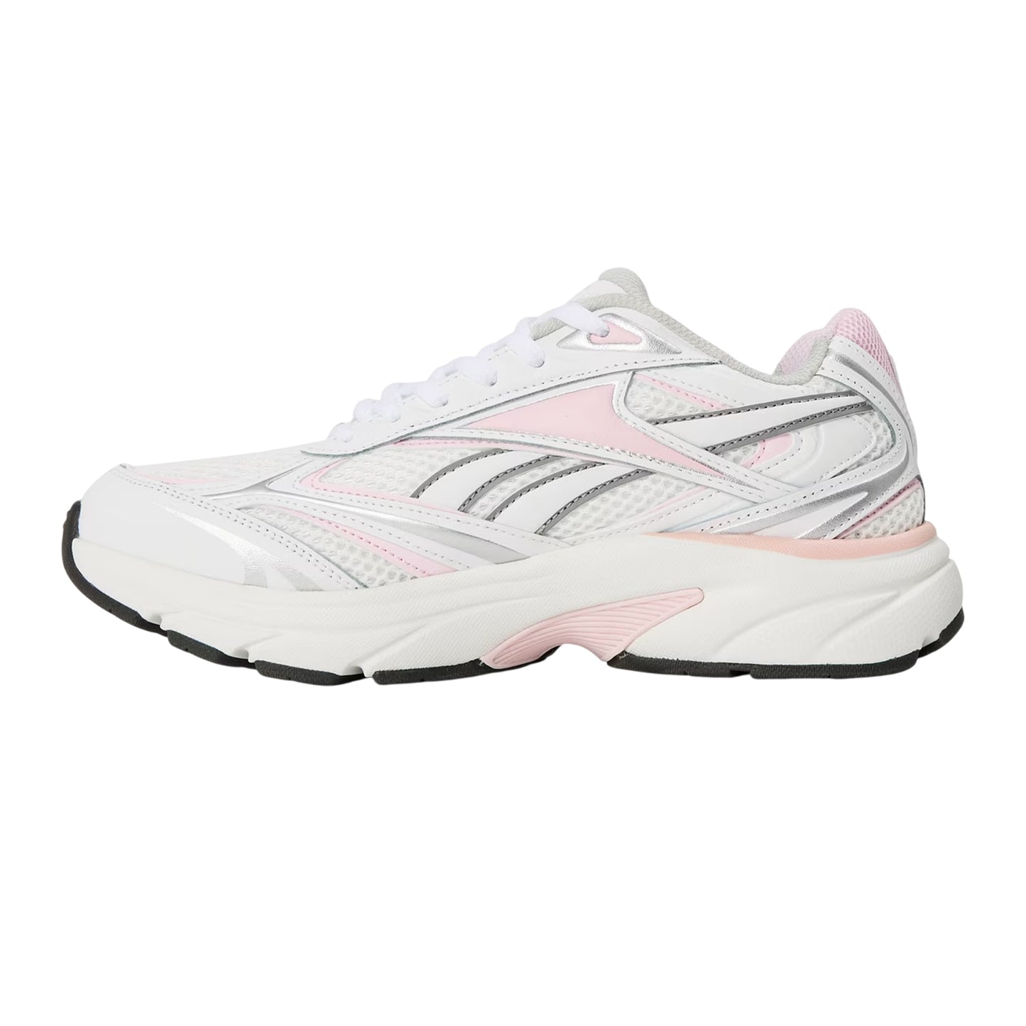 White-Silver-Berry - Back - Reebok Womens-Ladies Belwave Trainers