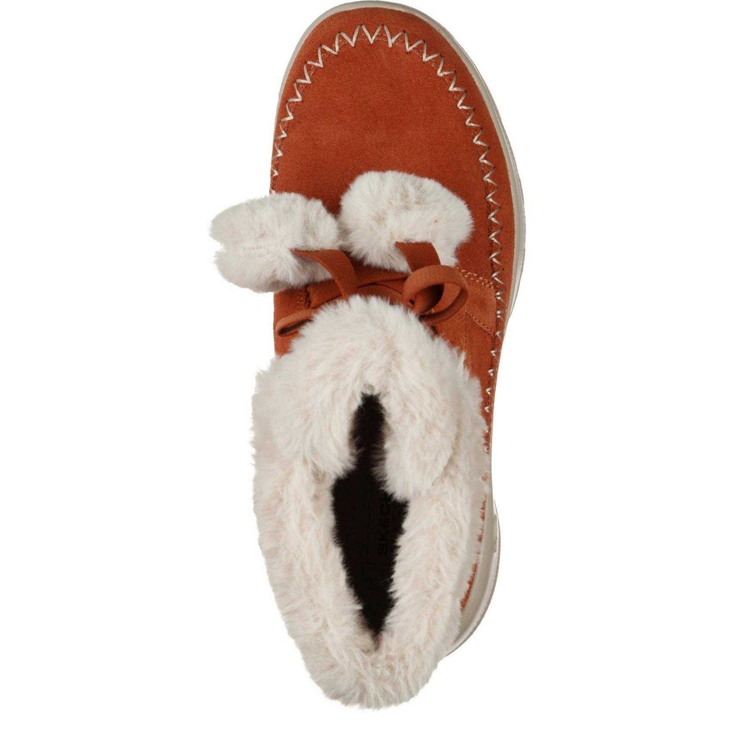 Rust - Side - Skechers Womens-Ladies On The Go Joy Suede Winter Boots