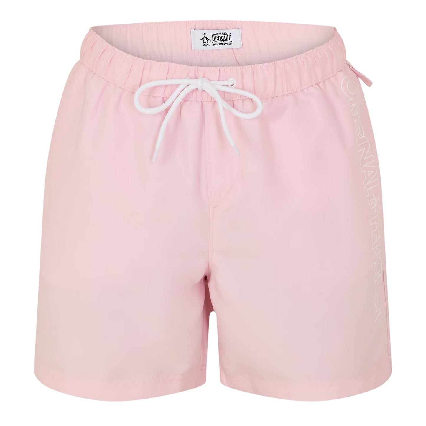 Peach Parfait - Front - Original Penguin Mens Logo Swim Shorts