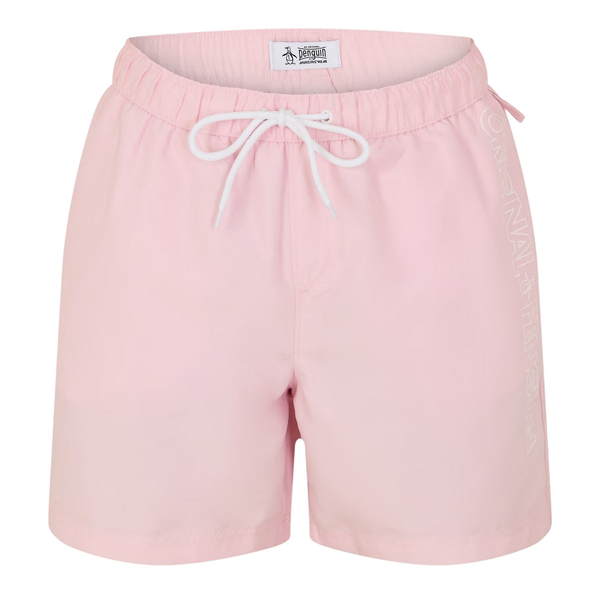 Peach Parfait - Front - Original Penguin Mens Logo Swim Shorts