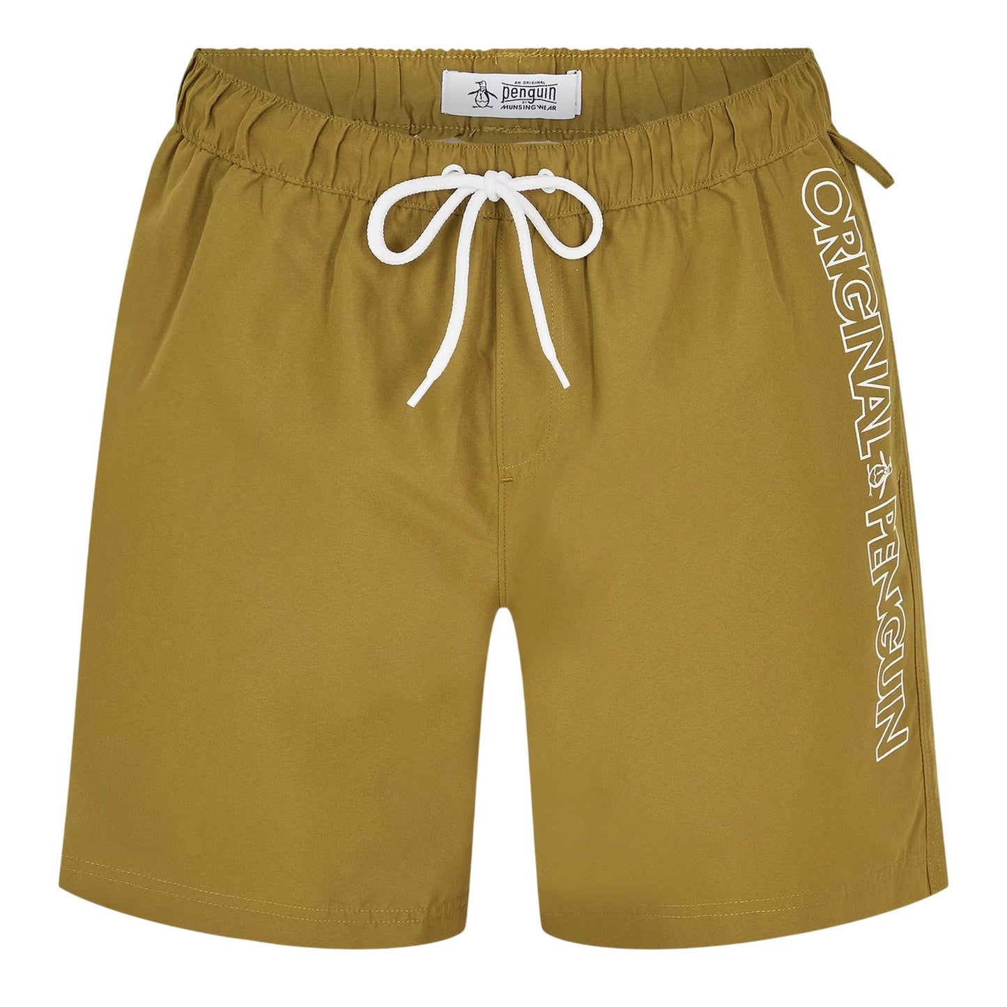Olive Branch - Front - Original Penguin Mens Logo Swim Shorts