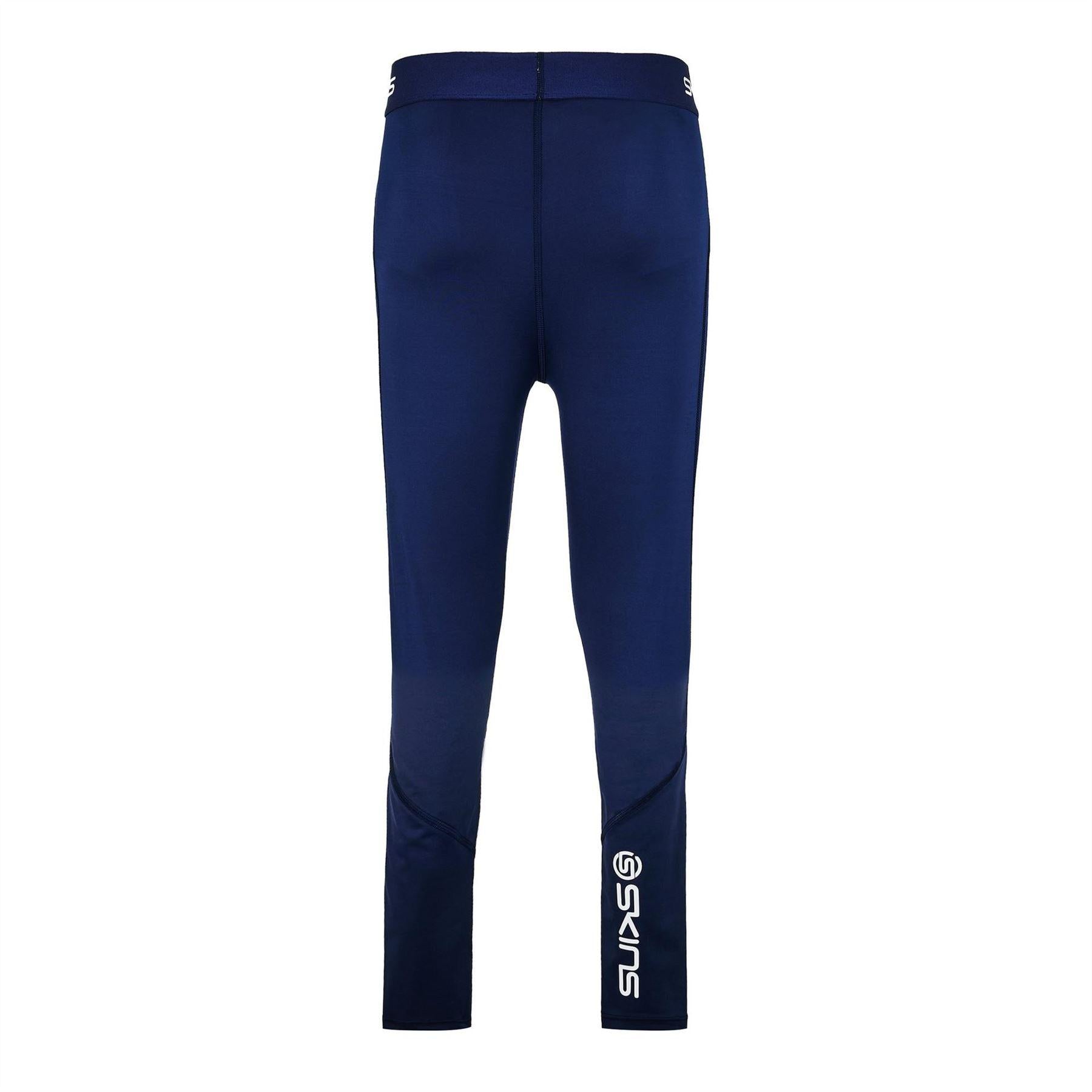 Blue-White - Back - Skins Mens Series-1 Performance Leggings